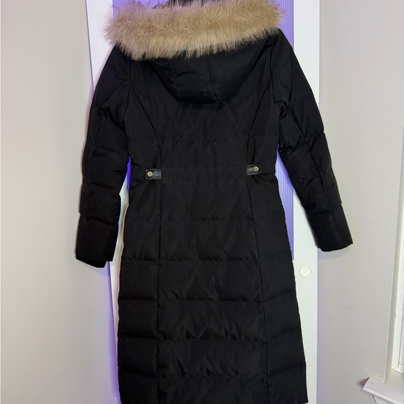 Ralph Lauren Black Puffer Coat with Fur Trim - Picture 4 of 5